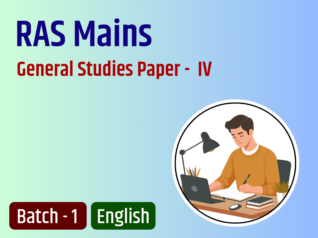General Studies ( P - IV ) RAS Mains Answer Writing Batch - 1 EN